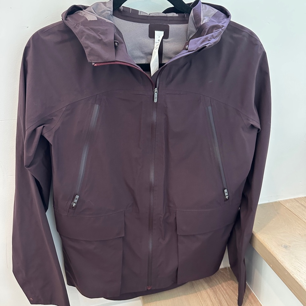 Lululemon Athletica Deep Purple Hooded Rain Jacket 2